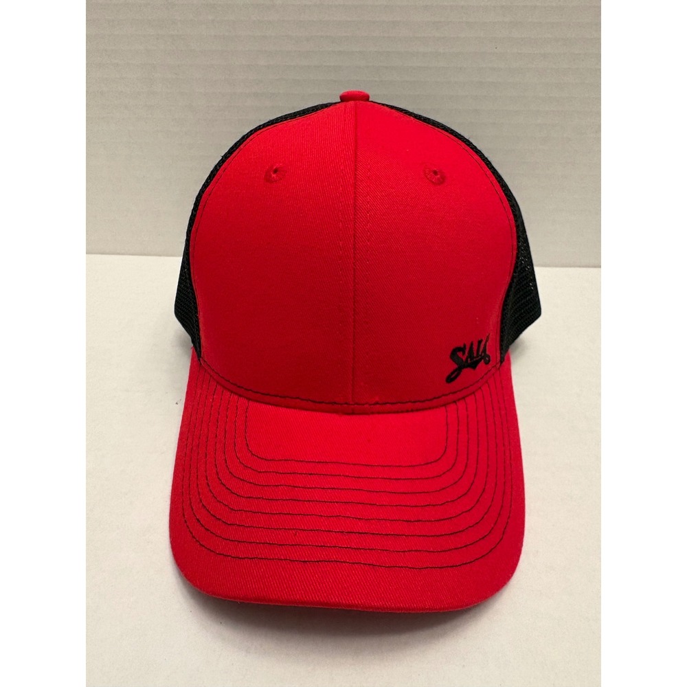 Saia LTL Freight Trucker Hat Mens Red Black Snapback Mesh Cap Saia Delivers